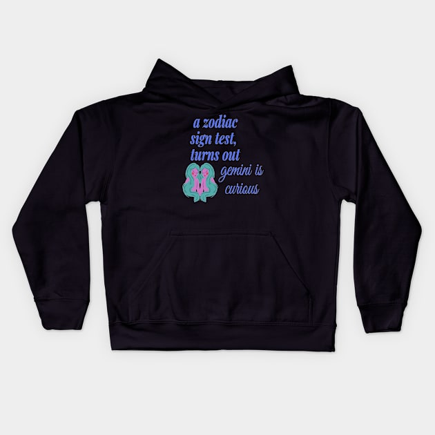 a zodiac sign test Kids Hoodie by artby-shikha